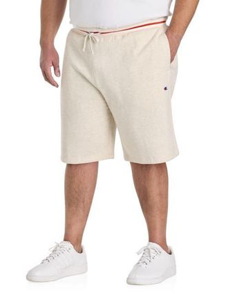 Champion Big & Tall Contrast-Ribbed Fleece Shorts in Beige Orange at Nordstrom, Size 3X Big