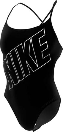 Nike Slanke eendelige badpak voor dames (Zwart)