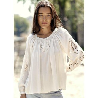La petite &eacute;toile Wijde geborduurde blouse, BARY