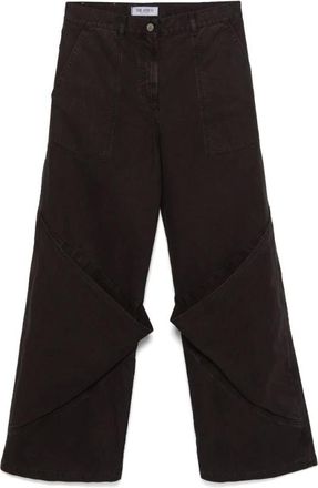 The Attico Wide Trousers, female, Brown, Size: W25 Wide Trousers