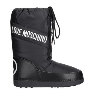 Love Moschino Winterlaarzen - Dames - Schoenen - Zwart - Maat: 37 EU Leer