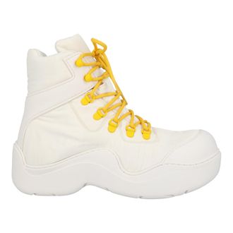 Bottega Veneta Womens Puddle Bomber Creme - Beige Rubber - Size EU 36