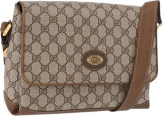 Gucci Pre-owned Vintage Shoulder Bag - Dames - Vintage Schoudertas - Bruin - ONE Size - Leer - Vintage