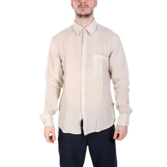 HUGO BOSS Heren, Overhemden, Beige, Maat: M