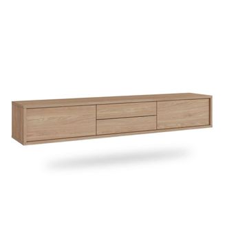 Petits Meubles Mueble tv 2 puertas 2 cajones 180 cm paneles laminados madera