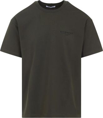 Givenchy T-shirt met Stempelprint - Heren - T-shirts - Groen - L - Katoen - Tops