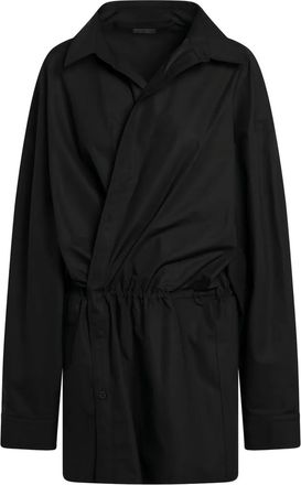 Balenciaga shirt-style mini dress - Black