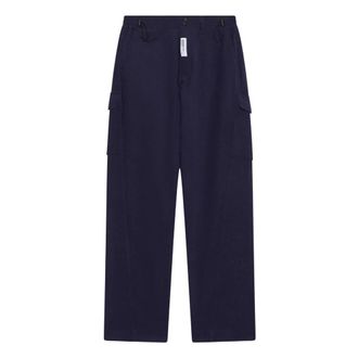 GCDS Gcds, Broeken, Heren, Blauw, 2Xl, Katoen, Cargo Broek
