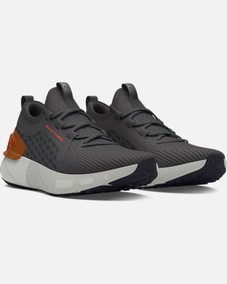 Under Armour Womens Hovr Phantom 3 Se Shoes In Charcoal Grey And Orange