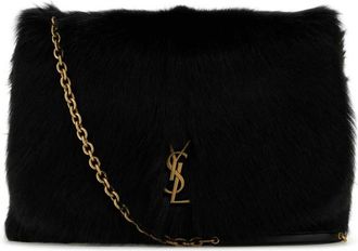 Saint Laurent Black shearling Jamie 4.3 shoulder bag