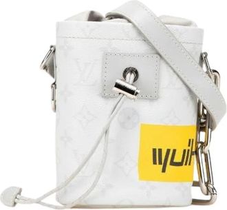 Louis Vuitton Pre-owned Bucket Bags, female, White, Size: ONE SIZE Pre-owned Bucket Bag