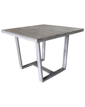 Courtyard Casual Bay Side Teak 5pc 39In Square Dining Set