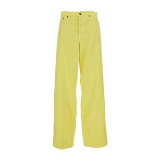 Haikure Wide Trousers, female, Yellow, W25, Bethany Wide Trousers