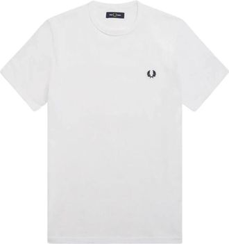 Fred Perry Ringer T-shirt - Heren - T-shirts - Wit - S - Tops