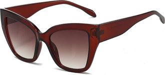 Generic Colorblocking Large Frame Sunglasses Mens And Womens Sports Party Street Photography Shopping Sun Glasses(Red)