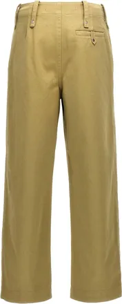 Burberry Cotton Trousers - Khaki