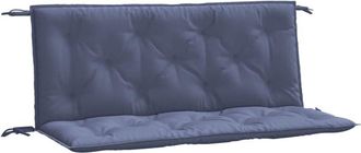 vidaXL Cojines Banco Jard&iacute;n 2 Uds Tela Oxford Azul Marino 120x50x7 Cm Vidaxl
