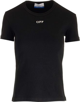 Off-white White T-shirt With Logo