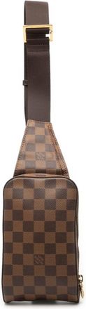 Louis Vuitton Brown Pvc Leather Shoulder Bag Sling Bag (Pre-Owned)