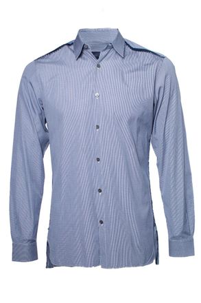Lanvin Checkered dark blue with white shirt