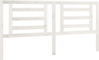 vidaXL Cabecero De Cama Madera Maciza De Pino Blanco 186x4x100 Cm Vidaxl