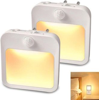 OEM Luz Nocturna Led Con Sensor De Movimiento Y Luz - Blanco C&aacute;lido