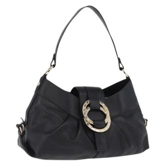 Bulgari Pre-owned Vintage Hand Bag - Dames - Vintage Schoudertas - Zwart - ONE Size - Leer - Vintage