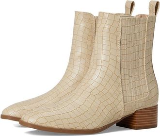 Journee Collection Wrenley Womens Boots Croco/Beige : 7.5 M, Faux Leather
