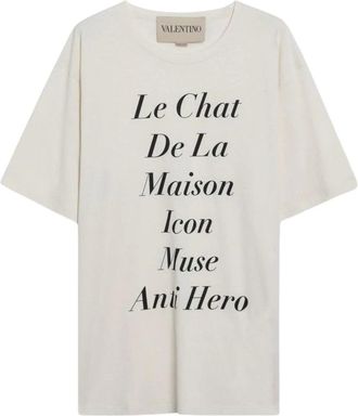 Valentino Hombre, Camisetas, Blanco, Talla: M