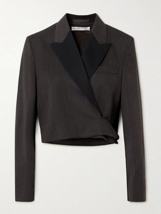 Our Legacy Blazer Cropped A Portafoglio In Lana - Marrone