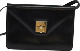 Celine Black Leather Shoulder Bag (Pre-Owned)