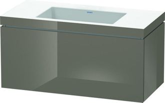Duravit Lavamanos Duravit L-cube Con Base Mural, 100x48 Cm, 1 Caj&oacute;n, Sin