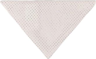 Maje Rhinestone wool triangle scarf in Ecru at Nordstrom