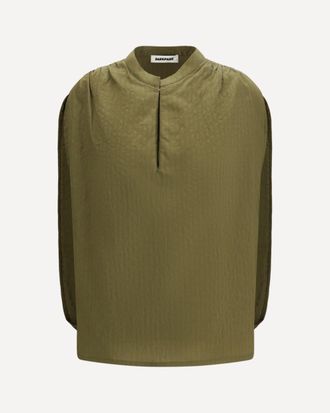 Darkpark Tracy textured gathered Blouse Female XS