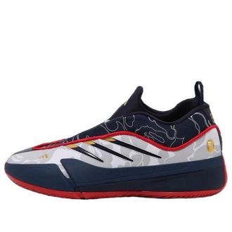 adidas x BAPE Dame 9 Footwear White Core Black Gold Metallic IH0787