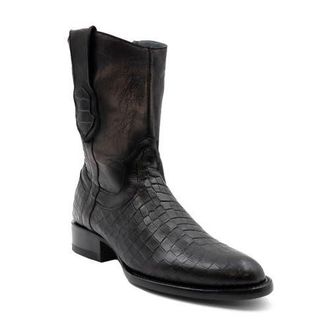 Ferrini Mens Winston Zippered Western Boot in Black at Nordstrom, Size 10.5