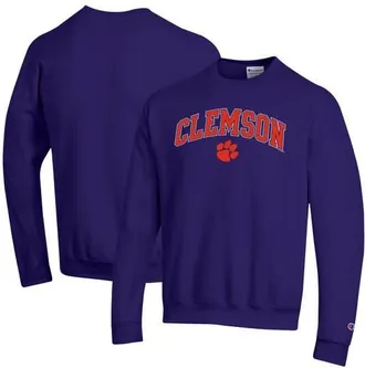 Champion Mens Champion Purple Clemson Tigers Arch Over Logo Pullover Sweatshirt at Nordstrom, Size Xx-Large