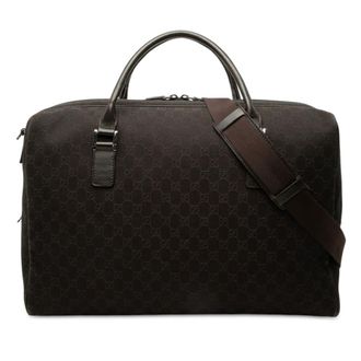 Gucci Pre-owned Gucci GG Denim Travel Bag Ladies 11A3O7WA3BUUBESV