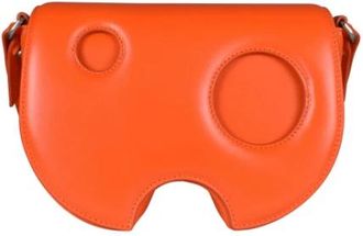 Off-white Burrow Schoudertas - Dames - Schoudertassen - Oranje - ONE Size - Leer - Tassen