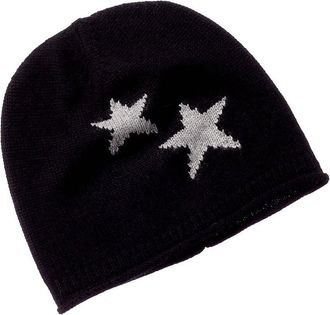 Sofiacashmere Intarsia Star Cashmere Beanie
