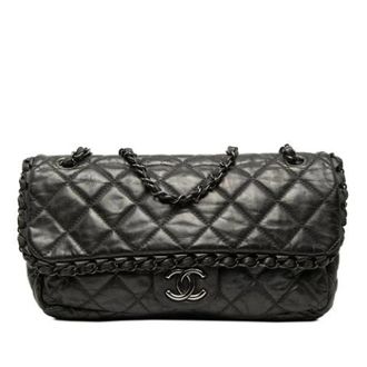 Chanel Pre-owned Shoulder Bag - Dames - Pre-owned - Grijs - Maat: ONE Size Leer