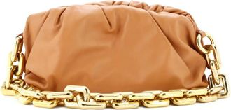 Bottega Veneta The Chain Pouch Teen leren schoudertas - Bruin