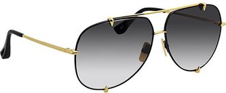 Dita Eyewear TALON DT 23007-A-BLK-GLD-62-Z Unisex Aviator Sunglasses