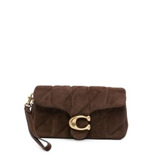 Coach Tabby Quilted Suede Shoulder Bag