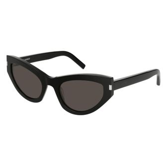 Saint Laurent Eyewear Sl 215 Grace001 Black Black Grey