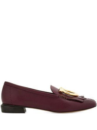 Ferragamo Gancio fringe-detail loafers - Purple