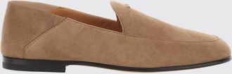 Tod's Mocassini in pelle di vitello scamosciata con logo metallico e tacco basso