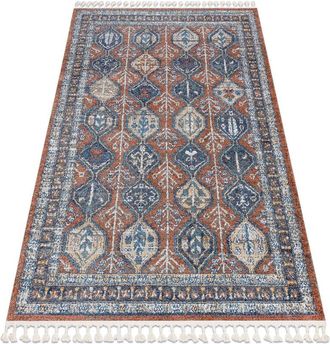 RugsX Modern carpet BELLE BG60A brown / pink Fringe brown 120x170 cm