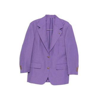 Versace Peak-lapel Single-breasted Blazer