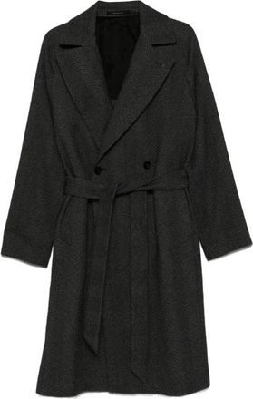Tagliatore Hendricks N1024 Belted Coat - Heren - Jas met riem - Grijs - M - Leer - Jassen